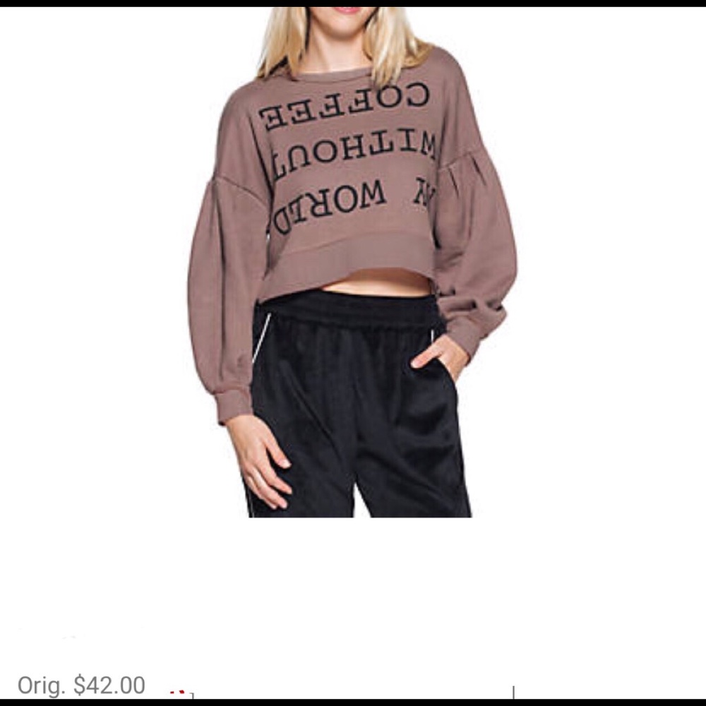 World without coffee sweatshirt